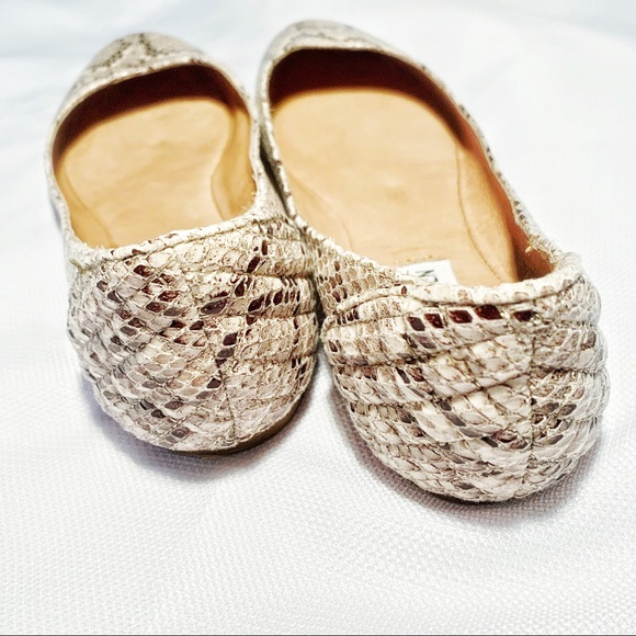 Steve Madden snakeskin leather Klutch flats size 8 - Picture 5 of 6